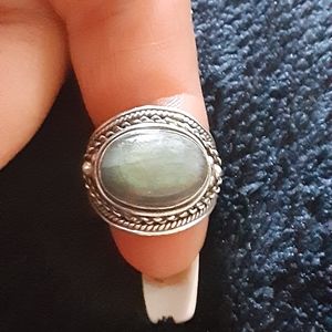 Labradorite 925 sterling silver ring. Size 5.5